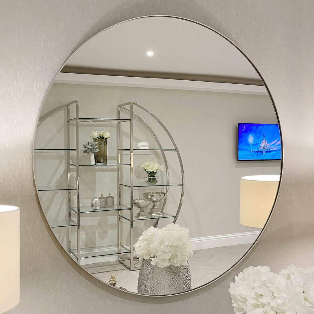 Argento Round Mirror