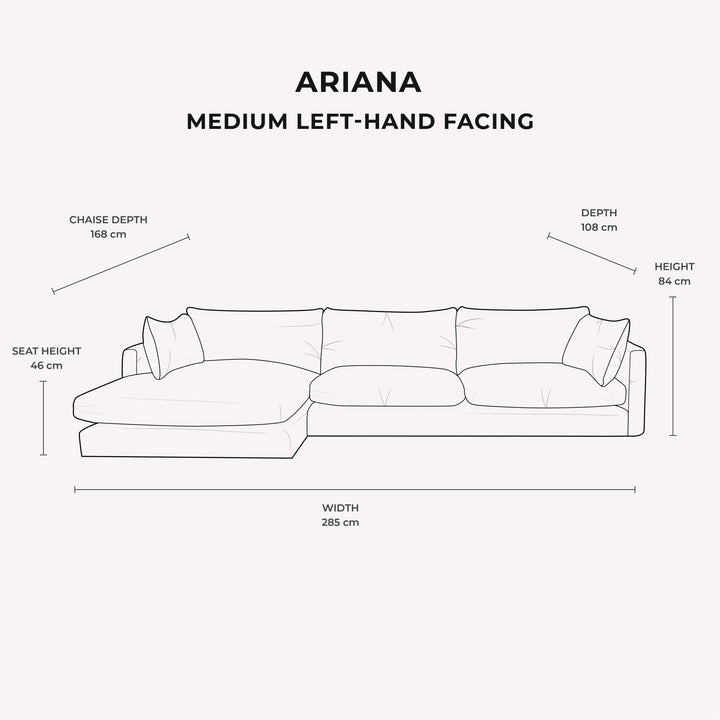 Ariana Cream Velvet Sofa Range MTO Sofa 