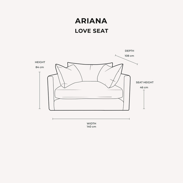 Ariana Cream Velvet Sofa Range MTO Sofa 