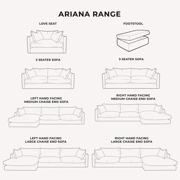 Ariana Silver Velvet Sofa Range MTO Sofa 