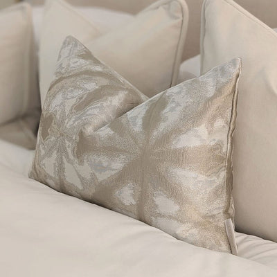 Arizona Cream & Nude Print Bolster Cushion - 50 x 35cm Cushion 