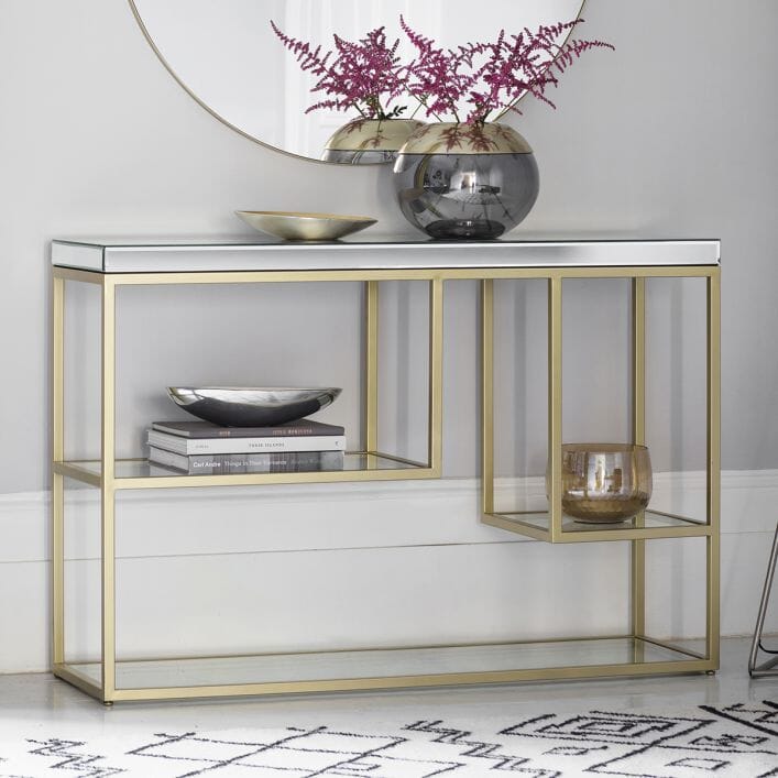 Athene Gold Console Table Console Table 