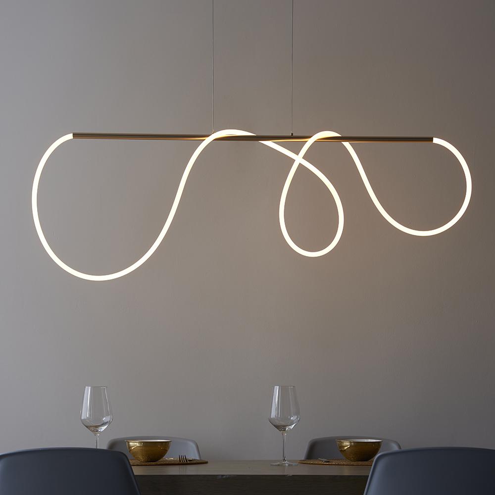Azariah Abstract Linear Pendant Ceiling Light
