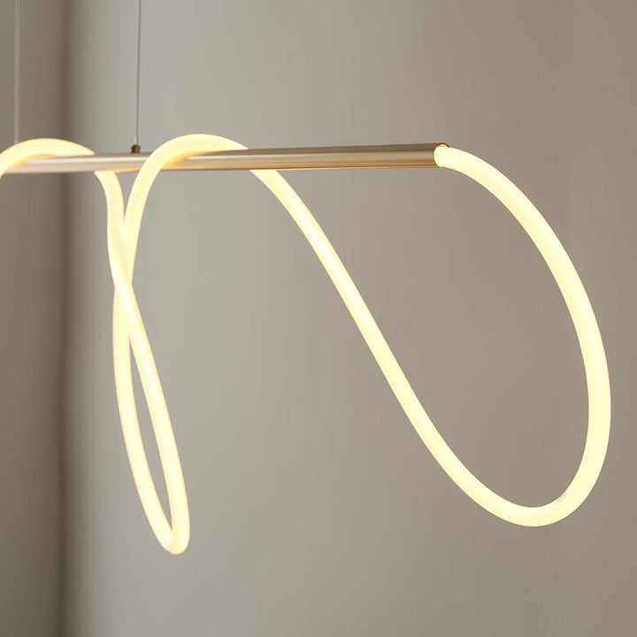 Azariah Gold Abstract Linear Pendant Ceiling Light Lighting 