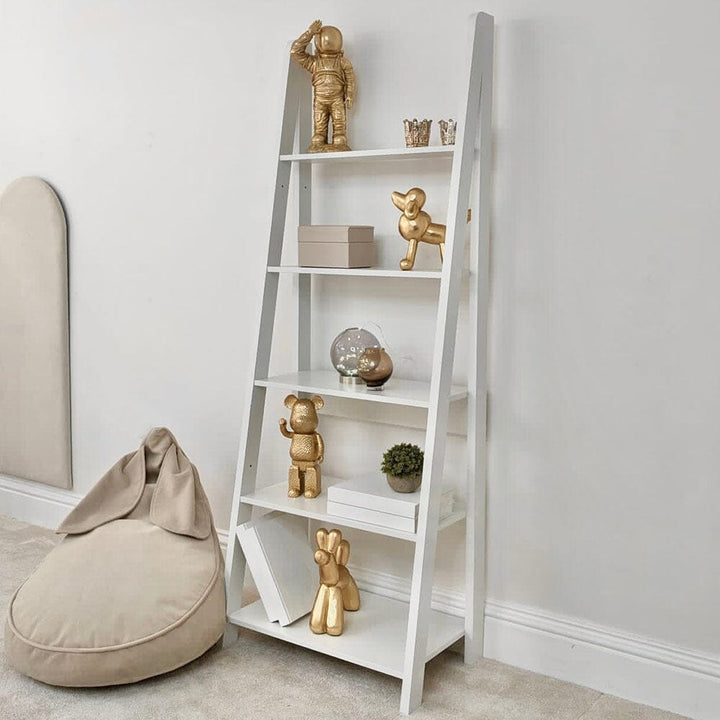 Beaufort White Ladder Bookcase Furniture 