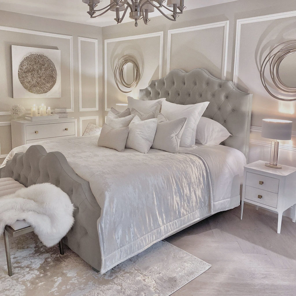Belvoir Luxury Curved Velvet Bed