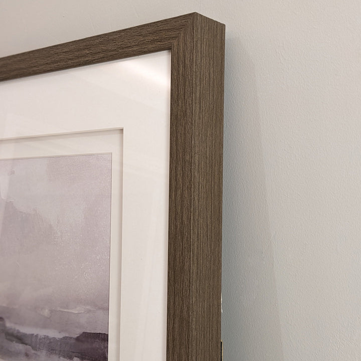 Benares Abstract Mist Artwork in Wooden Frame - I Art 