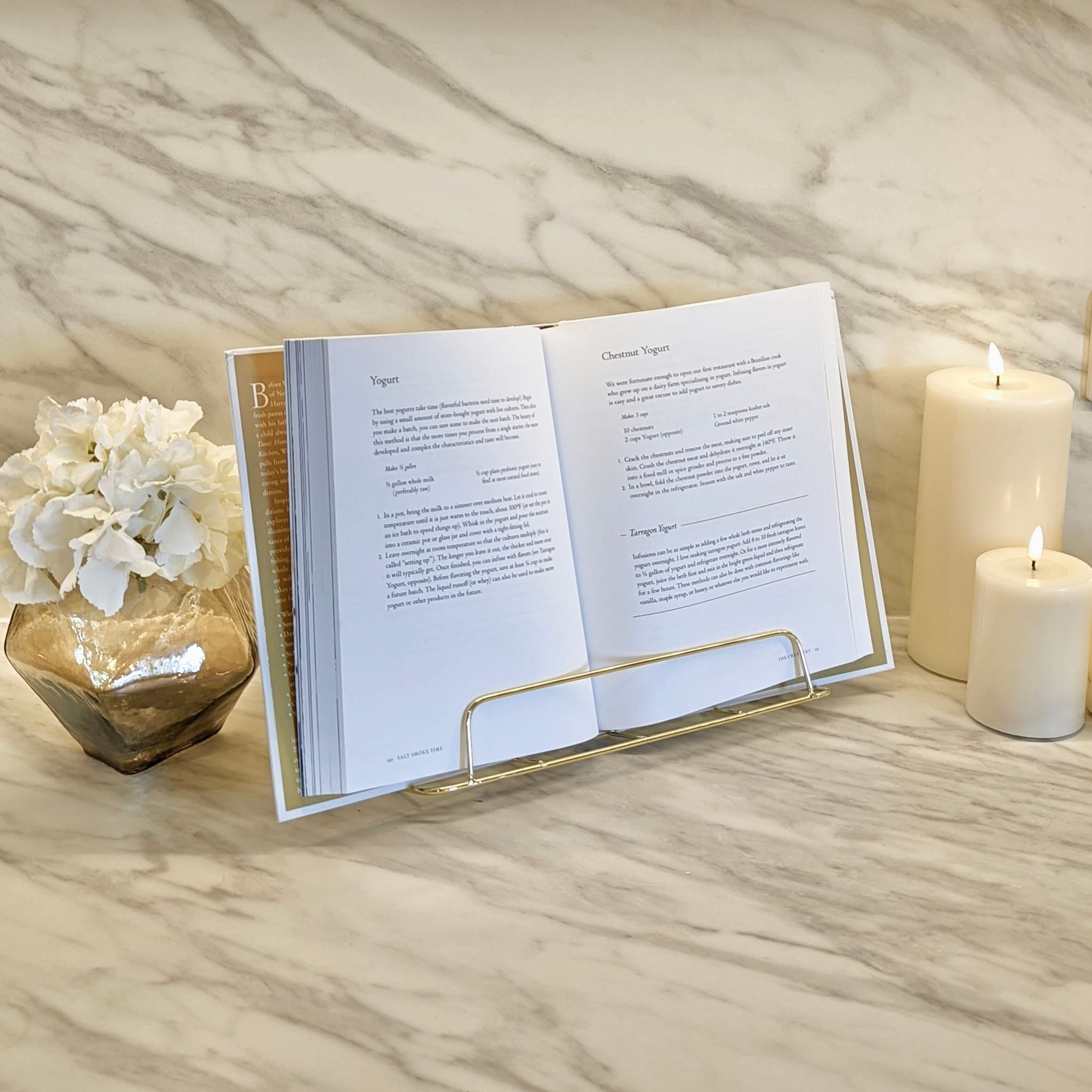 Bennie Gold Book Stand Kitchen 