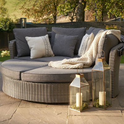Besley Dark Grey Outdoor Day Bed Furniture 