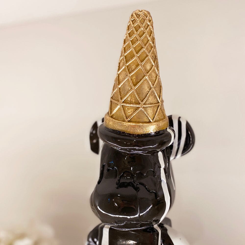 Black Ice Cream Cone Drip Bear Ornament – Rowen Homes