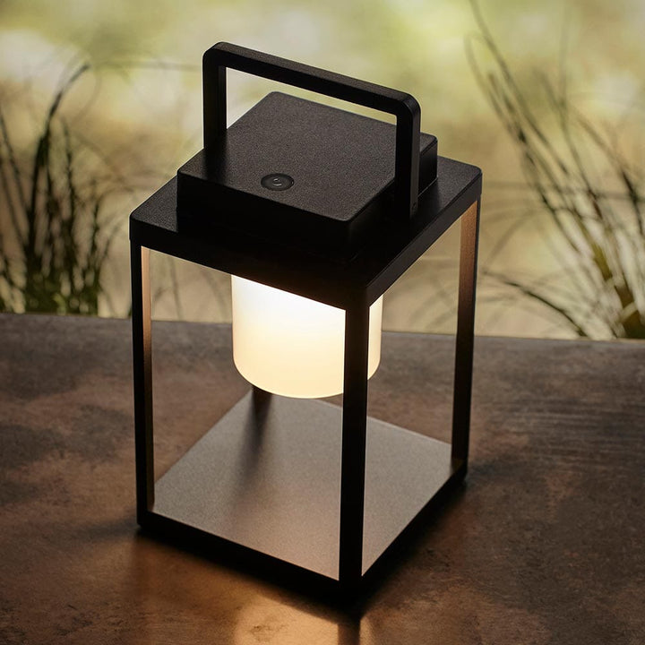 Black Outdoor USB Chargeable Table Lamp Lighting 