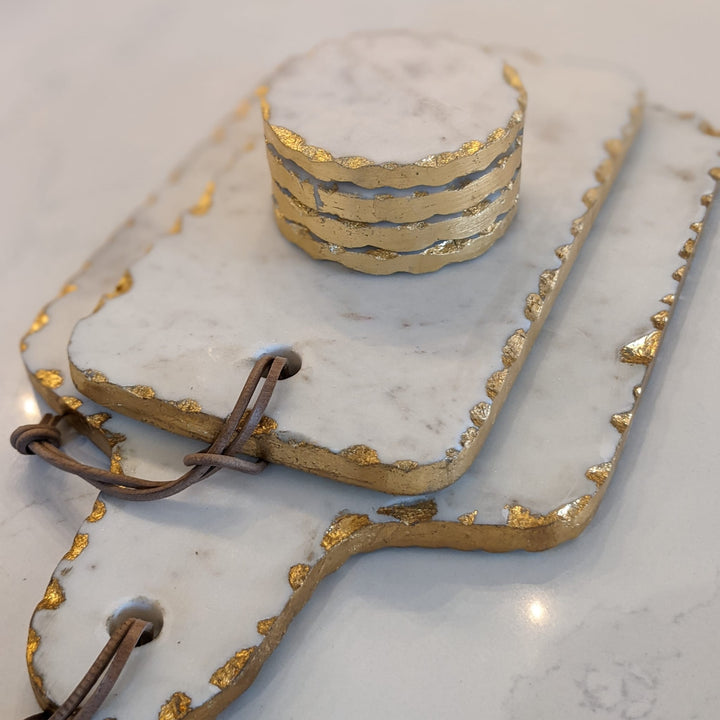 Borel Gold Foil Marble Paddle Board Kitchen 