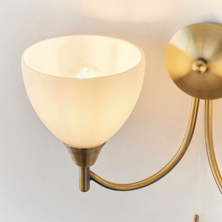 Boyer 2 Light Antique Brass Wall Light Lighting 