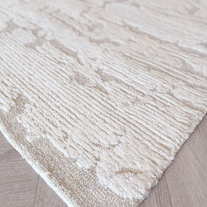 Braelyn Ivory & Taupe Abstract Rug 