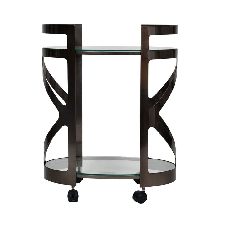 Brantley Metallic Black Nickel Drinks Trolley Furniture 
