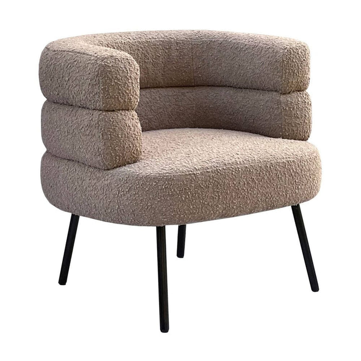 Cali Taupe Boucle Occassional Chair Chair 