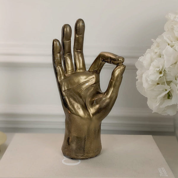 Camox Gold 'OK' Hand Ornament Accessories 