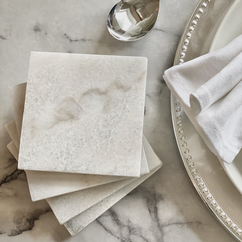 Canisteo Set 4 Marble Coasters