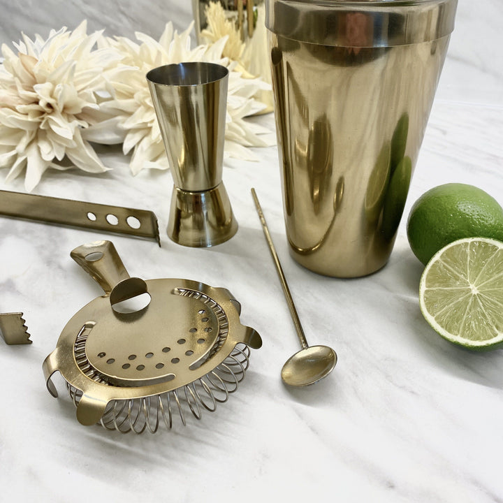 Canya Gold Cocktail Shaker - Set of 5 Pieces Accessories 