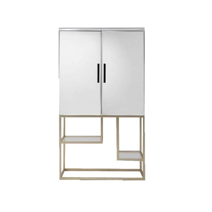 Carden Gold & Mirrored Cocktail Cabinet Furniture 