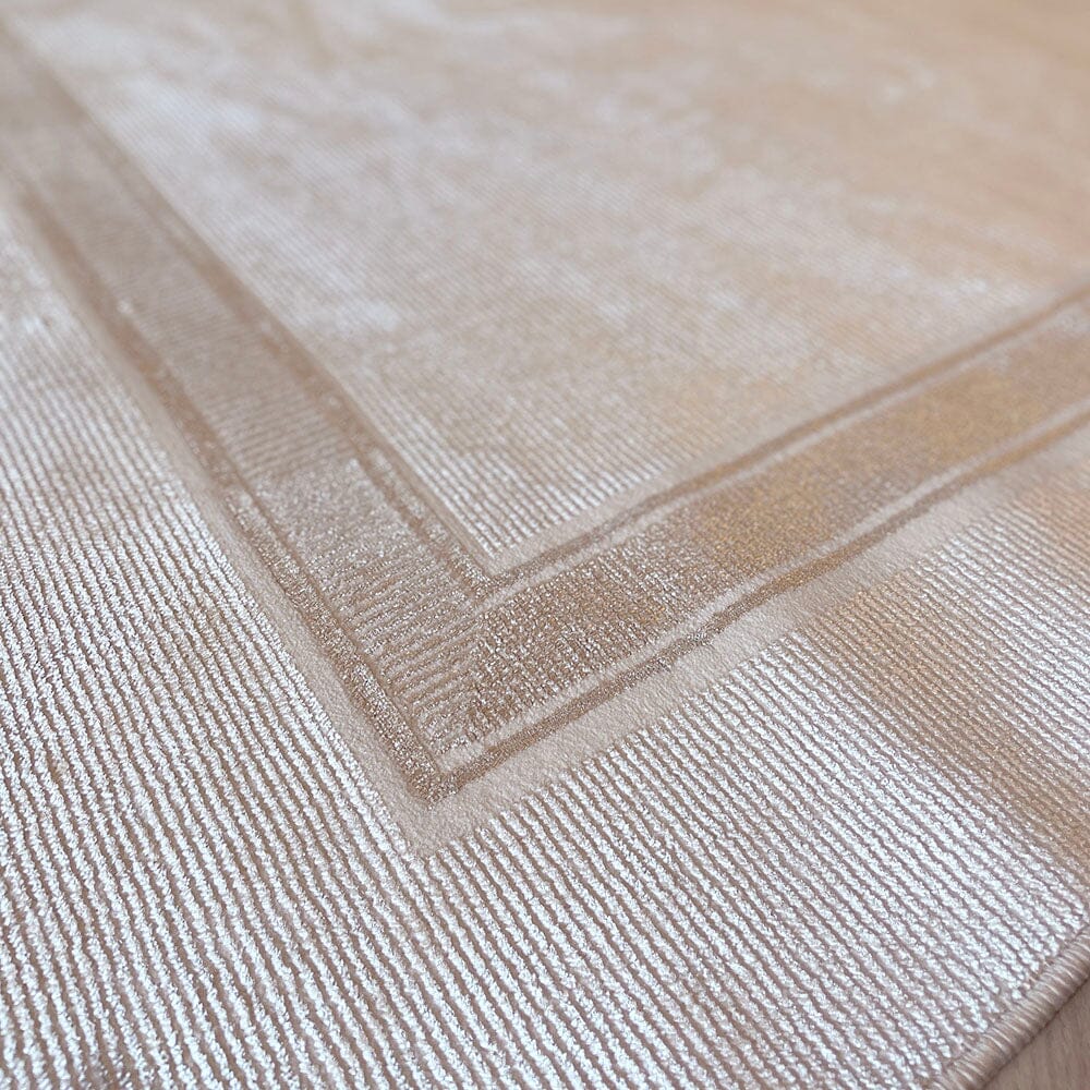 Cassian Ivory & Gold Bordered Rug – Rowen Homes