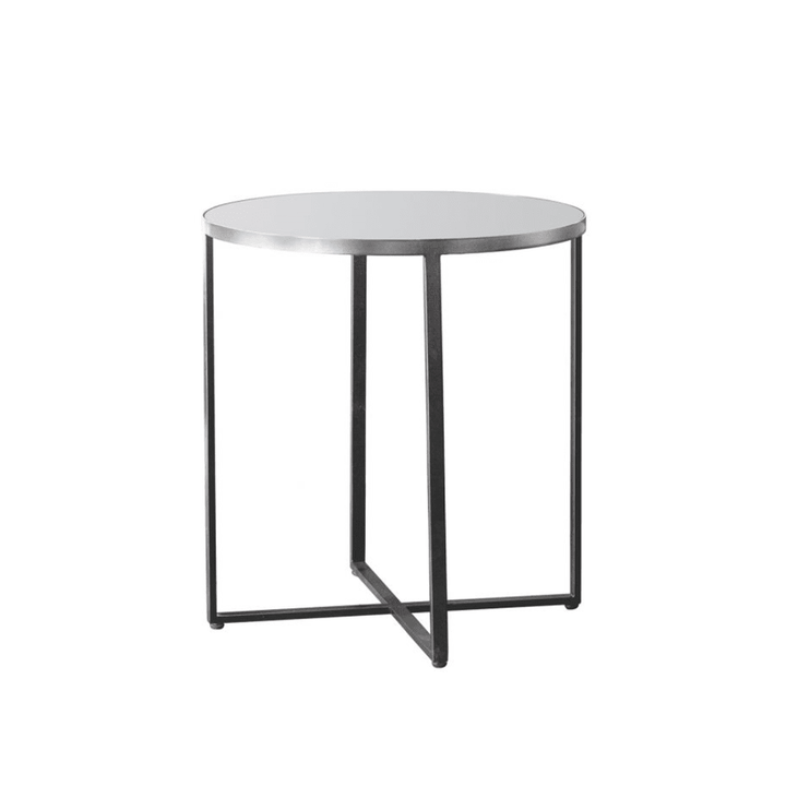 Cassis Silver Round Side Table Furniture 