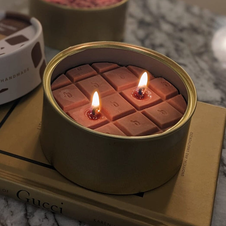 Chocolate Bar Scented 2 Wick Candle Candle 