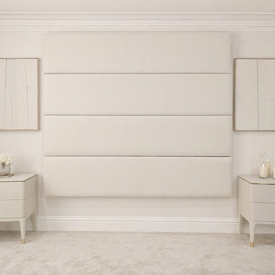 Cloud Boucle Individual Upholstered Headboard Wall Panel - 45cm Headboard 