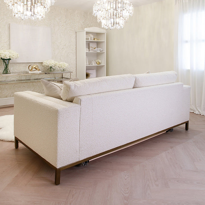 Coco Ivory Boucle Sofa Bed Made to Order Sofa 