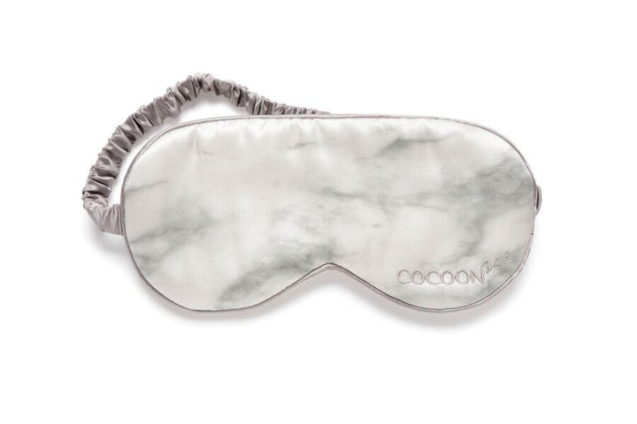 Cocoon 100% Silk Grey Marble Eyemask Accessories 
