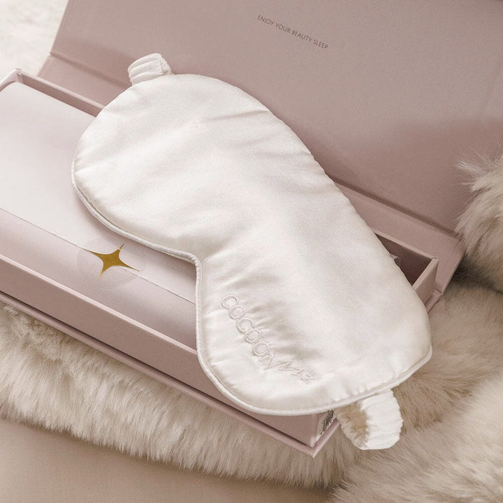 Cocoon 100% Silk Ivory Eyemask Textiles 