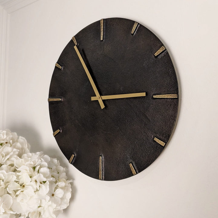 Colton Antique Bronze Round Wall Clock Accessories 