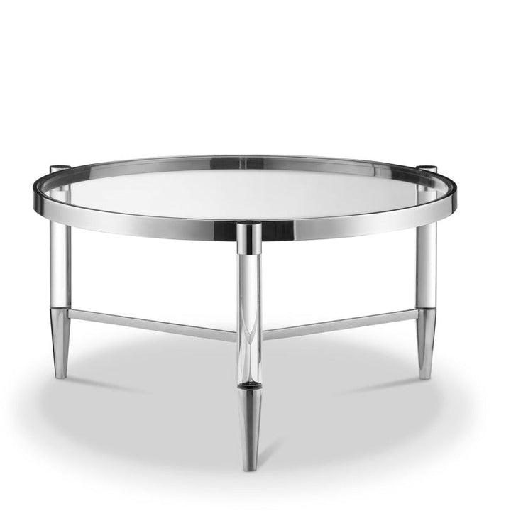 Corlia Silver Round Coffee Table Coffee Table 