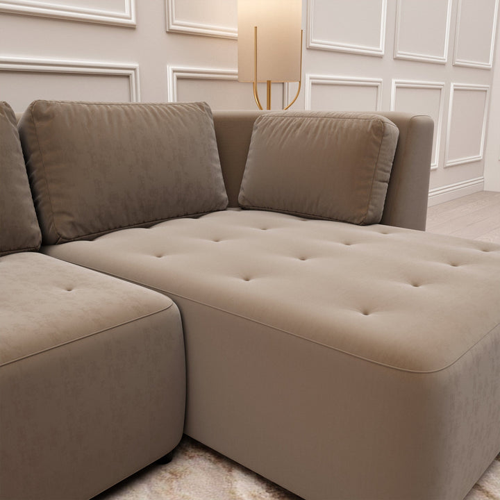 Cuddle Luxury Truffle Large Chaise End Sofa MTO Sofa 