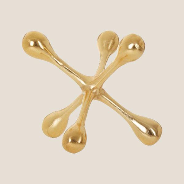 Cypher Decorative Gold Abstract Sculpture Accessories 