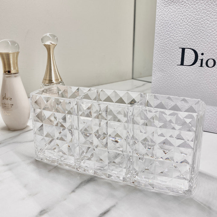 Darcie Clear Diamond 3 Part Organiser Accessories 