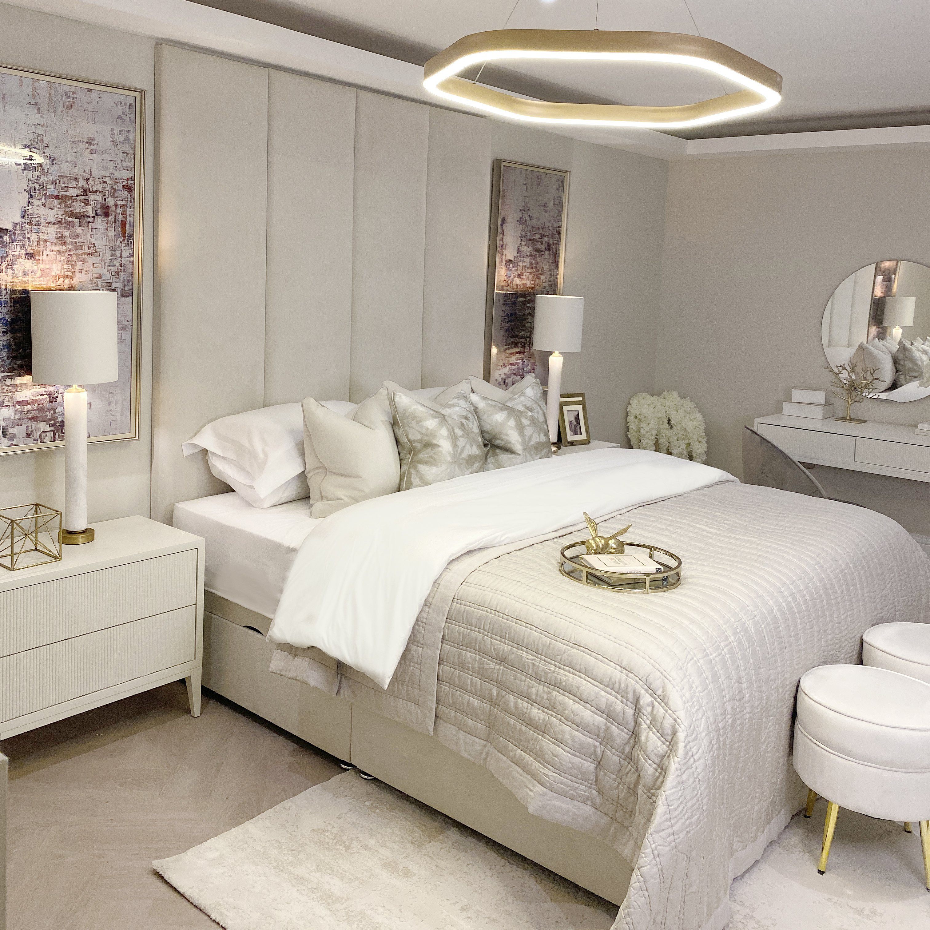 Darick Marble & Gold Table Lamp Lighting 
