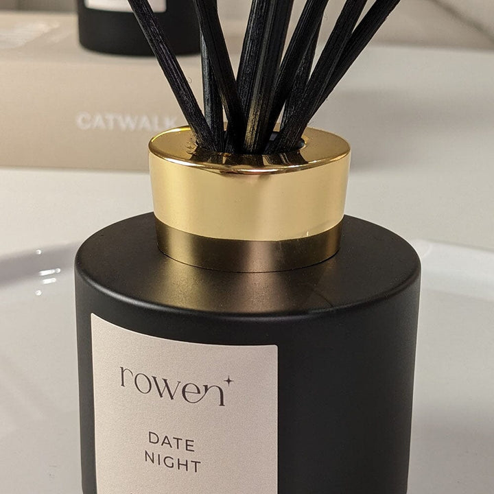 Date Night Black & Gold Reed Diffuser - Truffle D'orient Fragrance 