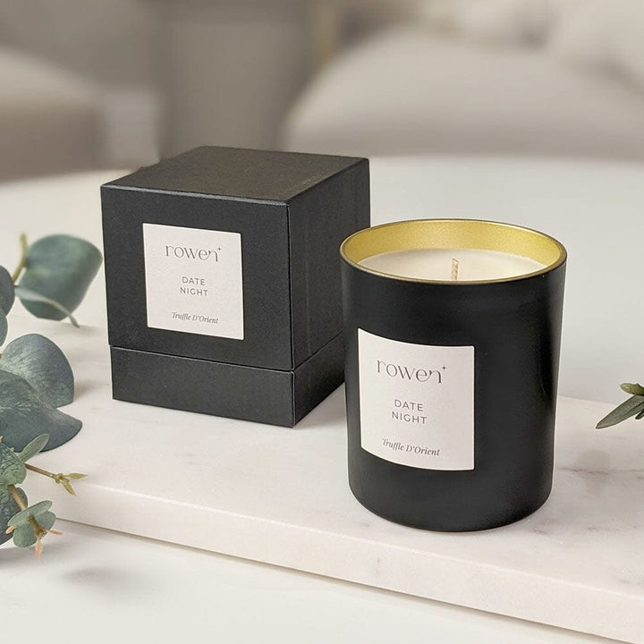 Date Night Black & Gold Scented Candle - Truffle D'orient Fragrance 