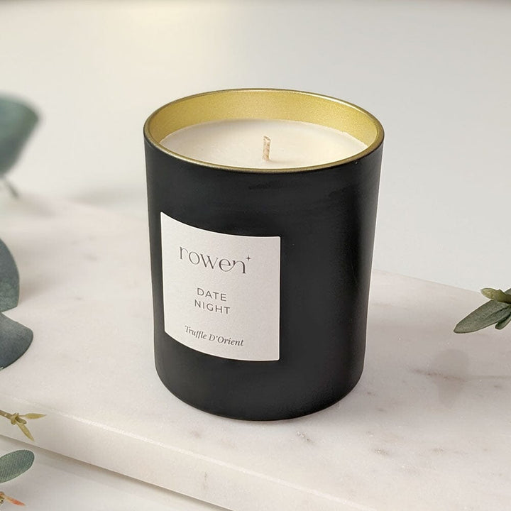 Date Night Black & Gold Scented Candle - Truffle D'orient Fragrance 