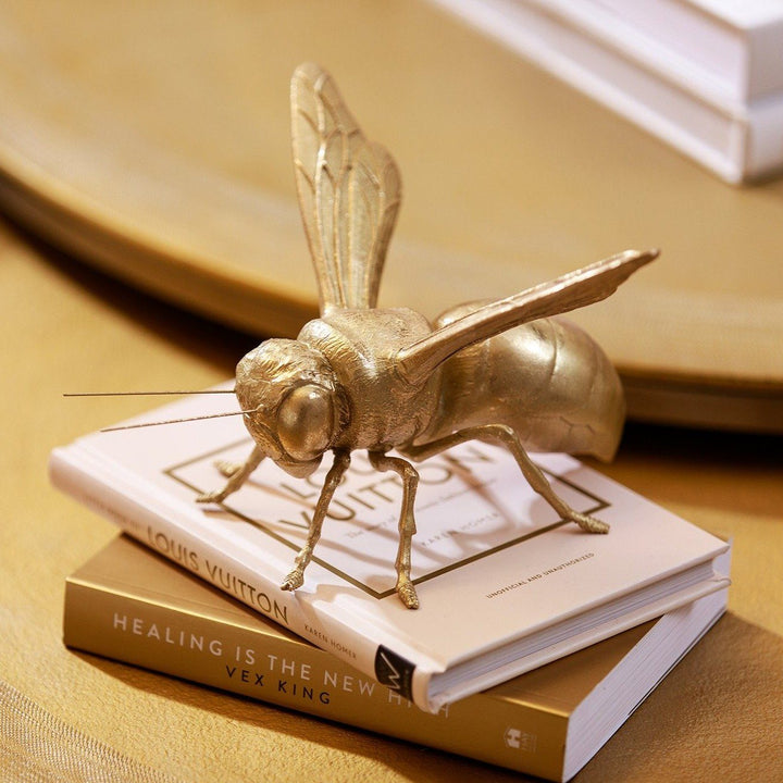 Decorative Gold Bee Ornament Accessories 