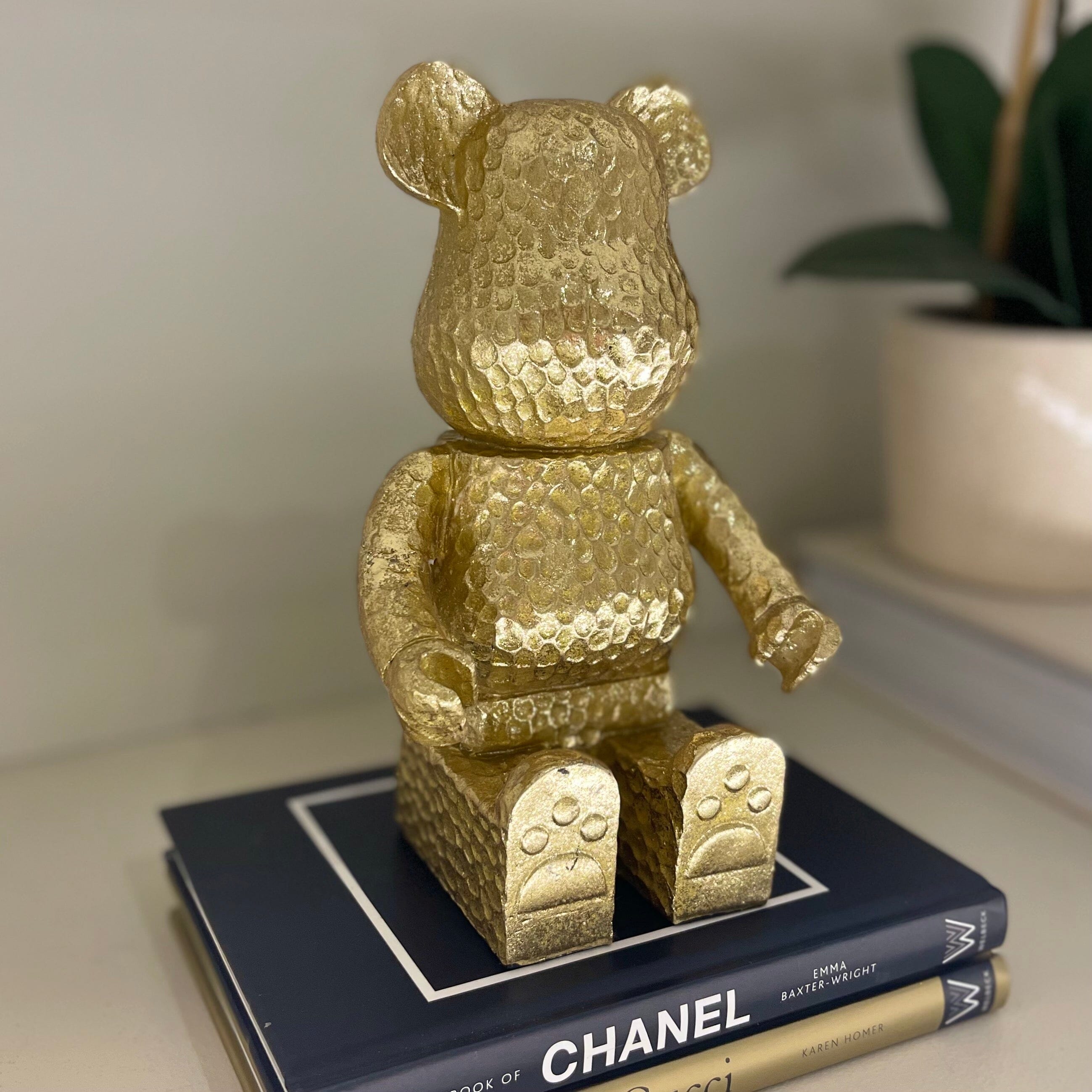 Decorative Gold Sitting Bear Ornament