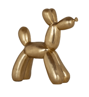 Delcambre Gold Balloon Dog Ornament Accessories 
