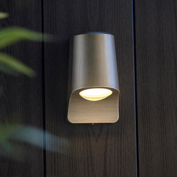 Doha Pewter Outdoor LED Wall Light Lighting 