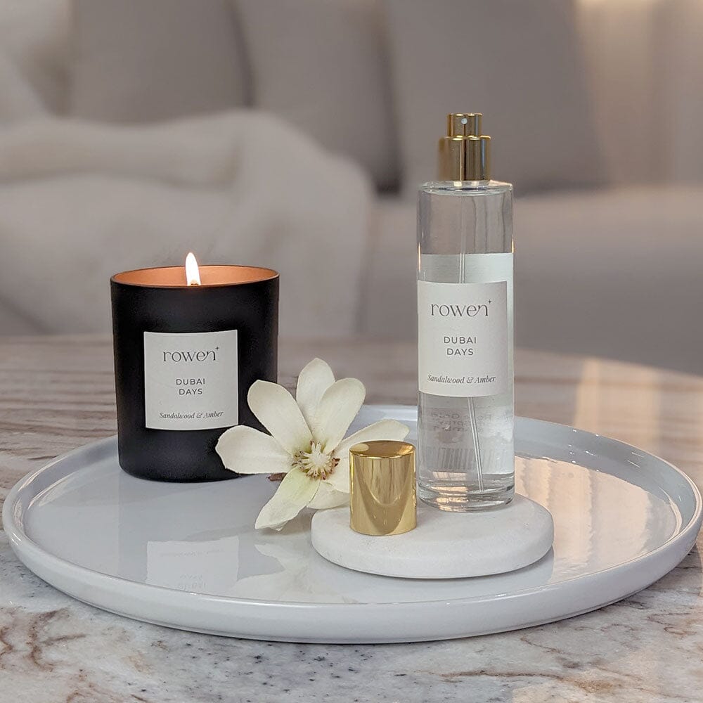 Dubai Days Gold Scented Room Spray - Sandalwood & Amber Fragrance 
