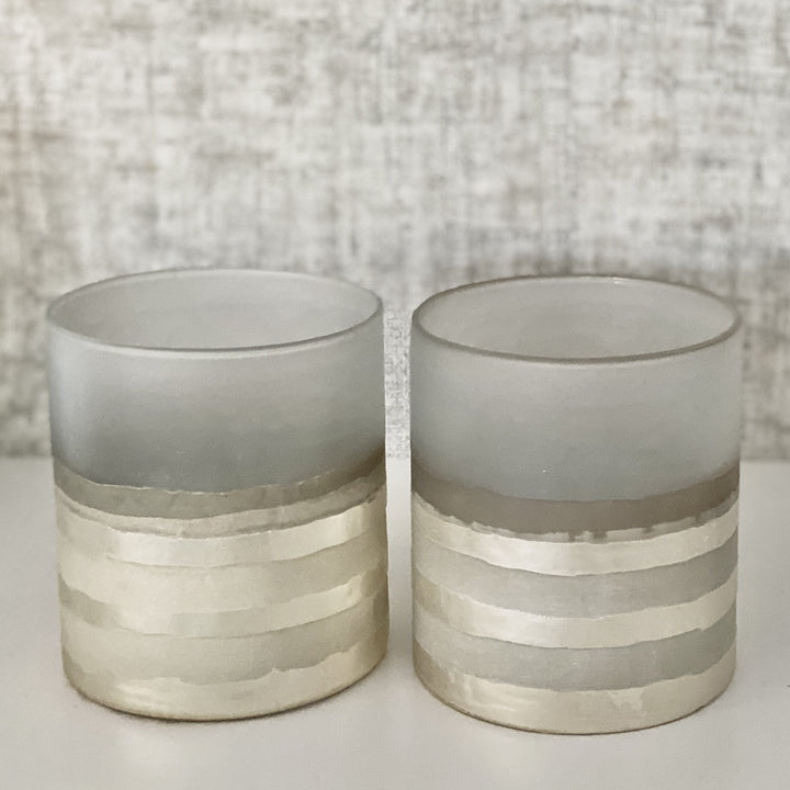 Dusk Champagne Candle Holder - Set of 2 Accessories 