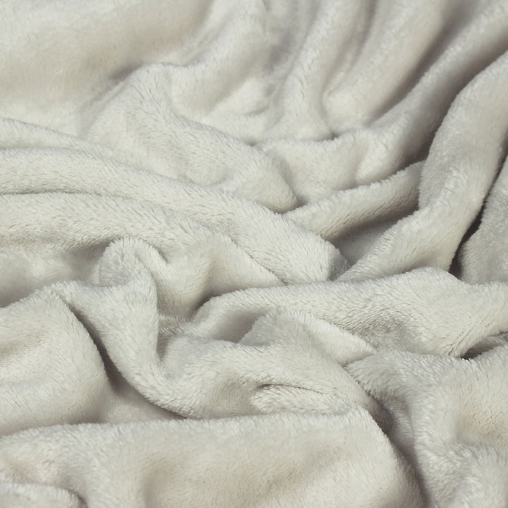 Edmonton Ecru Fleece Throw Bedding 