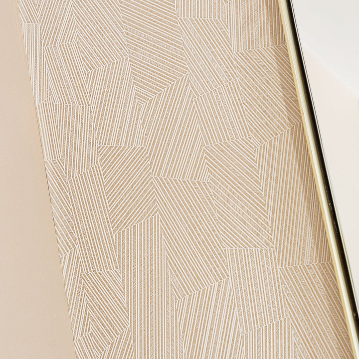 Elena Gold Geometric Textured Shimmer Wallpaper Sample Sample 