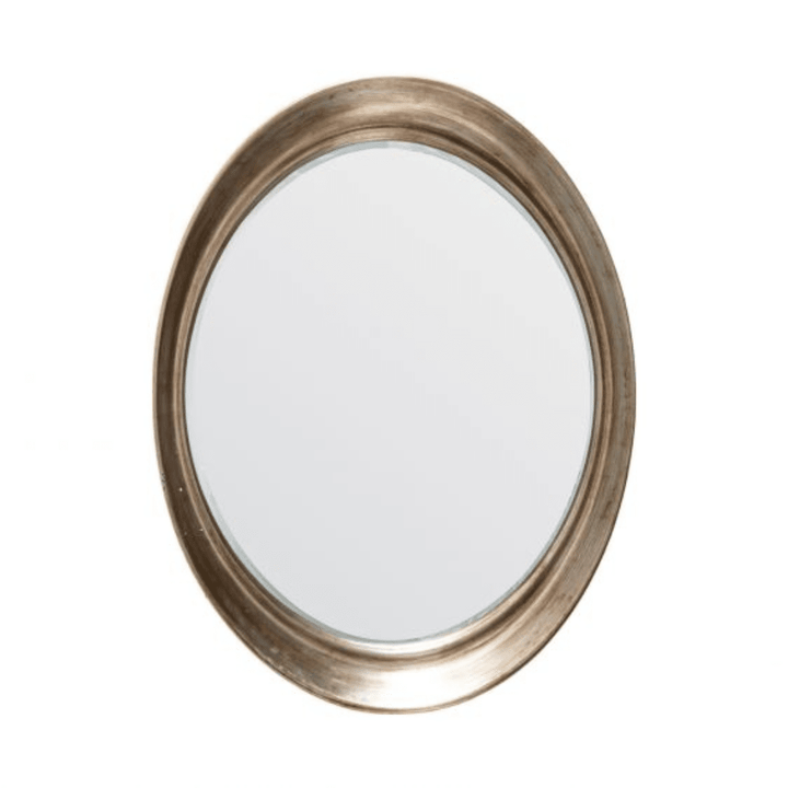Elijah Champagne Oval Wall Mirror Mirror 