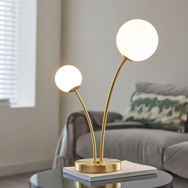 Eliza Gold 2 Light Table Lamp Lighting 